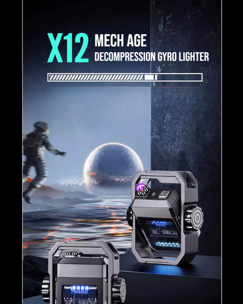 rechargeable windproof gyro mech lighter