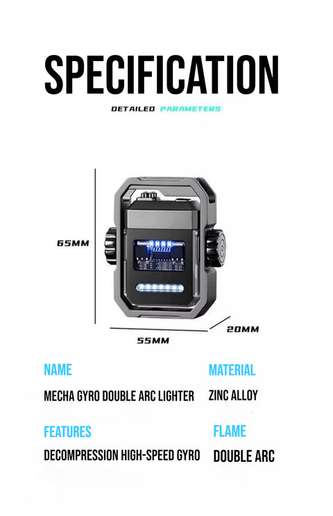 rechargeable windproof gyro mech lighter